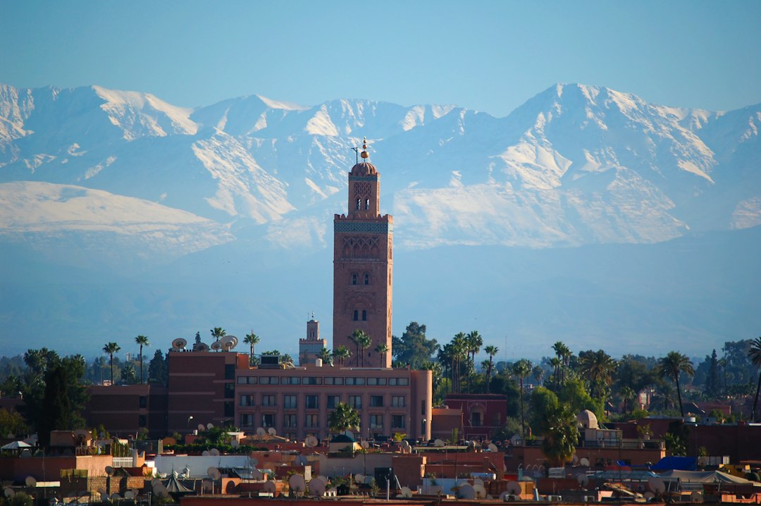 Historic skyline of Marrakech, one of Morocco's imperial cities